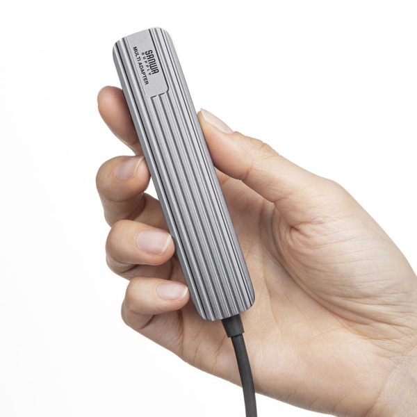 サンワサプライ USB Type-C マルチ変換アダプタ HDMIポート+カードリーダー付き USB-3TCHC5S 1個（ご注文単位1個）【直送品】