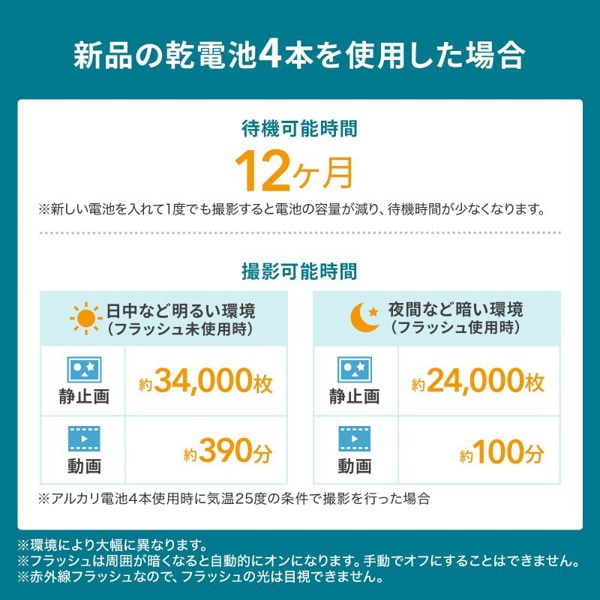 サンワサプライ トレイルカメラ 連続録画機能付き CMS-SC07BK 1個（ご注文単位1個）【直送品】
