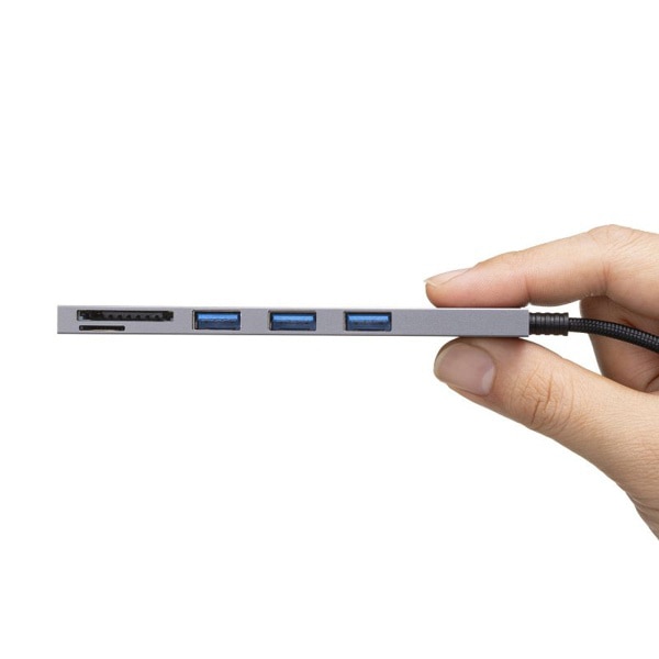 サンワサプライ USB 5Gbpsスリムハブ 3ポート USB-3HC320MS 1個（ご注文単位1個）【直送品】