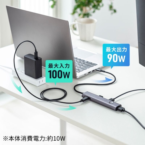 サンワサプライ USB Type-C ハブ HDMIポート付き USB-5TCHP18GM 1個(ご注文単位1個)【直送品】