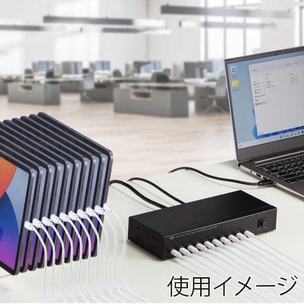 サンワサプライ USB5GbpsType-C ハブ 10ポート USB-5TCPS10 1個（ご注文単位1個）【直送品】