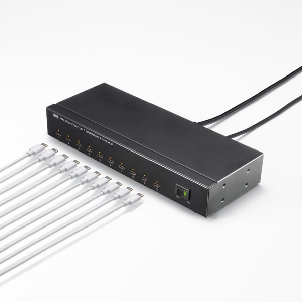 サンワサプライ USB5GbpsType-C ハブ 10ポート USB-5TCPS10 1個（ご注文単位1個）【直送品】