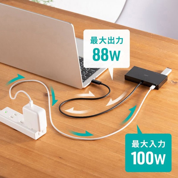 サンワサプライ USB Type-C ドッキングステーション USB-A×2ポート付き USB-DKM10BK 1個（ご注文単位1個）【直送品】
