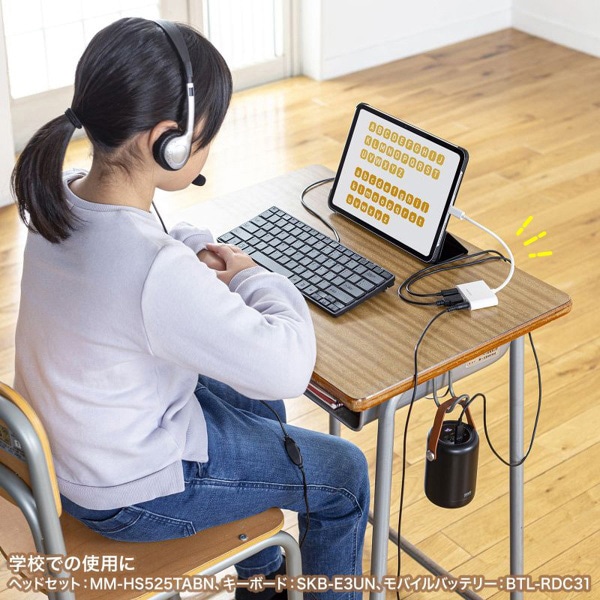 サンワサプライ USB Type-C ハブ イヤフォンジャック付き USB-5TCPA23W 1個（ご注文単位1個）【直送品】