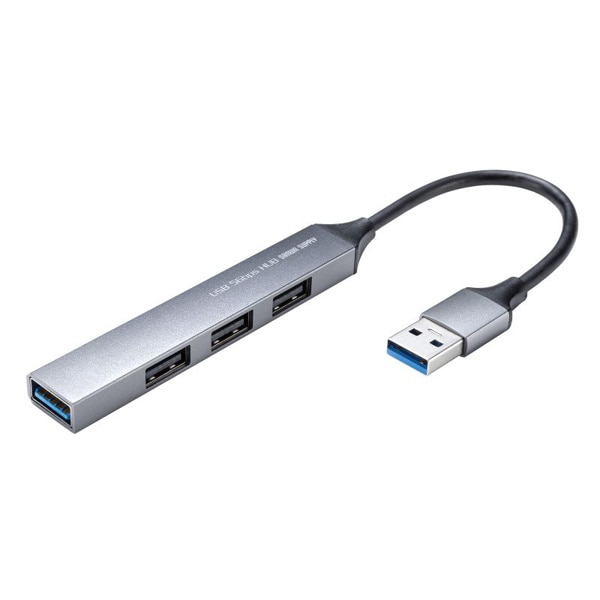 サンワサプライ USB5Gbps コンボ超スリムハブ 4ポート USB-5H24GM 1個（ご注文単位1個）【直送品】