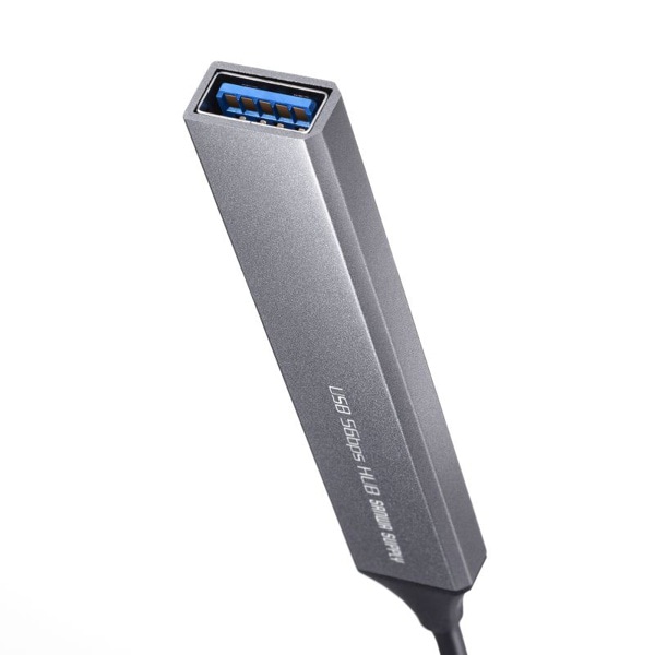サンワサプライ USB5Gbps コンボ超スリムハブ 4ポート USB-5H25GM 1個（ご注文単位1個）【直送品】
