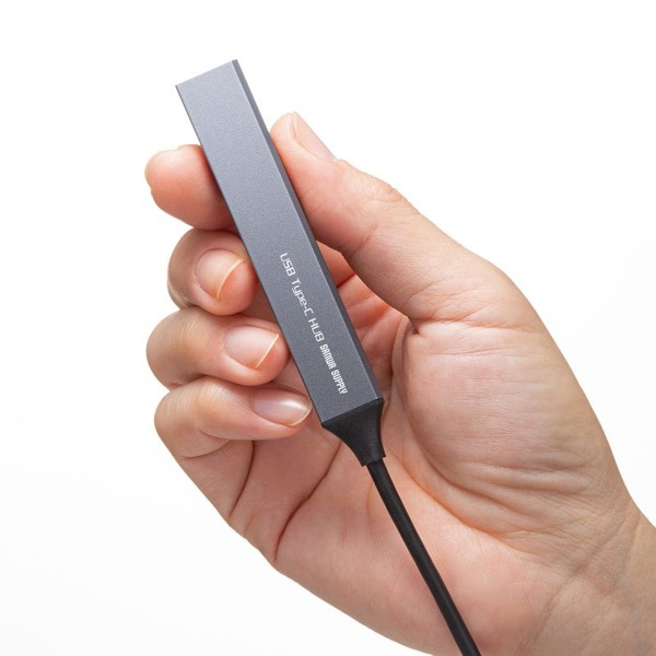 サンワサプライ USB Type-C コンボ超スリムハブ 4ポート USB-5TC26GM 1個（ご注文単位1個）【直送品】