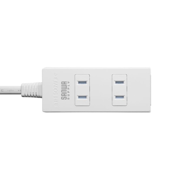 サンワサプライ 火災予防タップ 3個口 3m ホワイト TAP-TSH33N2 1個（ご注文単位1個）【直送品】