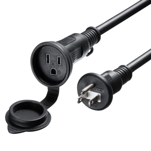 サンワサプライ 防雨型電源延長コード 3P 1個口 5m TAP-EX35B-5 1個（ご注文単位1個）【直送品】