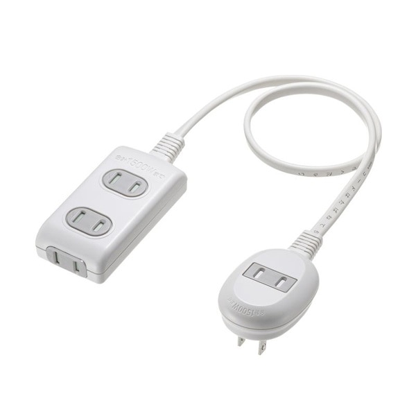 サンワサプライ プラス1個口便利タップ 2P 3個口+1個口 0.5m TAP-B9-05K 1個（ご注文単位1個）【直送品】