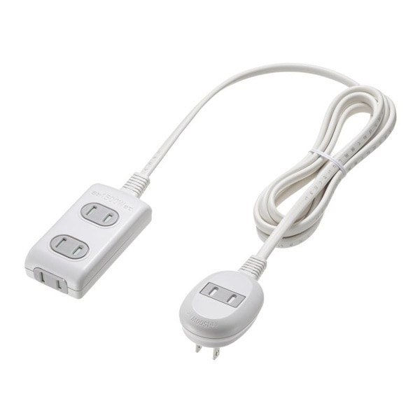 サンワサプライ プラス1個口便利タップ 2P 3個口+1個口 2m TAP-B9-2K 1個（ご注文単位1個）【直送品】