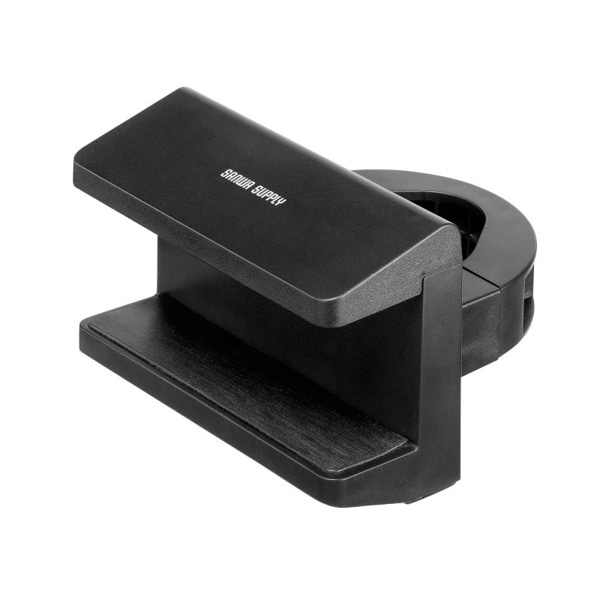 サンワサプライ 電源タップホルダー 支柱取付タイプ ブラック TAP-CLAMP2BK 1個（ご注文単位1個）【直送品】