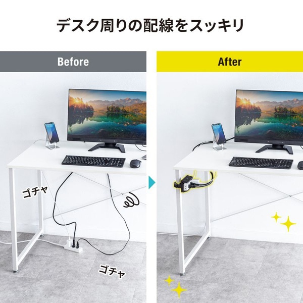 サンワサプライ 電源タップホルダー 支柱取付タイプ ブラック TAP-CLAMP2BK 1個（ご注文単位1個）【直送品】