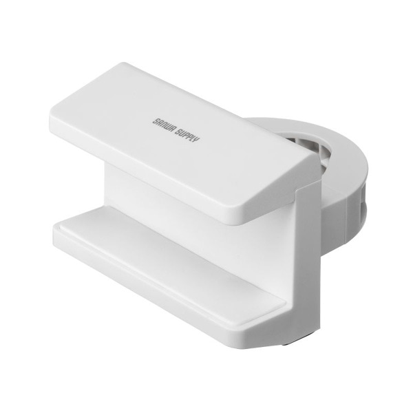 サンワサプライ 電源タップホルダー 支柱取付タイプ ホワイト TAP-CLAMP2W 1個（ご注文単位1個）【直送品】