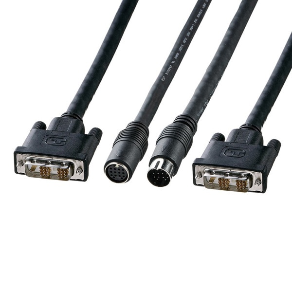 サンワサプライ DVI工事配線ケーブル シングルリンク 10m KC-DVI-K100 1個（ご注文単位1個）【直送品】