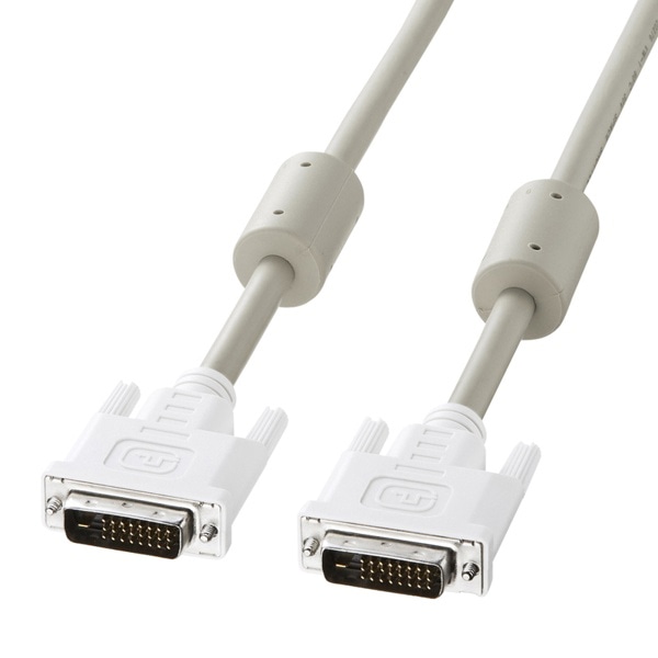 サンワサプライ DVIケーブル デュアルリンク 2m ホワイト KC-DVI-DL2K 1個（ご注文単位1個）【直送品】