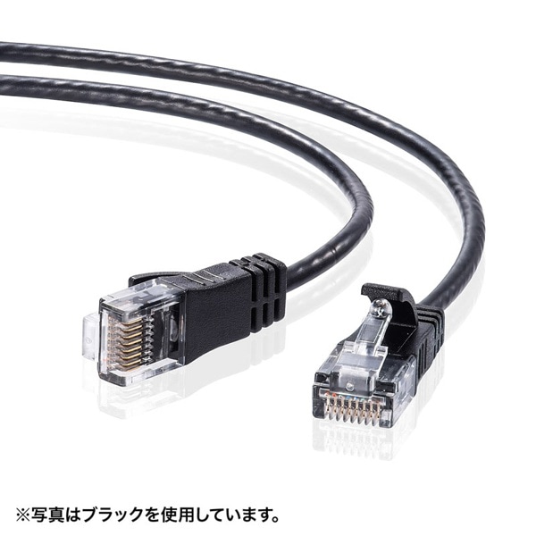 サンワサプライ 極細LANケーブル カテゴリ6準拠 0.5m ライトグレー KB-SL6-005 1個（ご注文単位1個）【直送品】