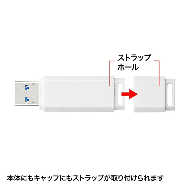 サンワサプライ USBメモリ USB3.0 8GB UFD-3U8GWN 1個(ご注文単位1個)【直送品】
