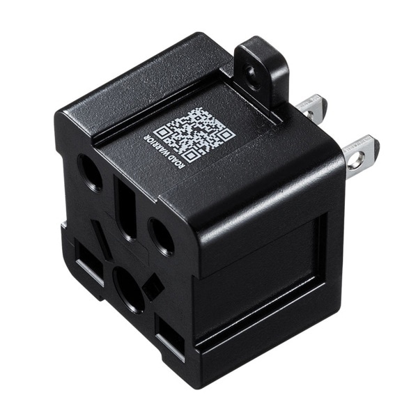 サンワサプライ 日本専用電源変換アダプタ マルチタイプ ブラック TR-AD6BK 1個（ご注文単位1個）【直送品】