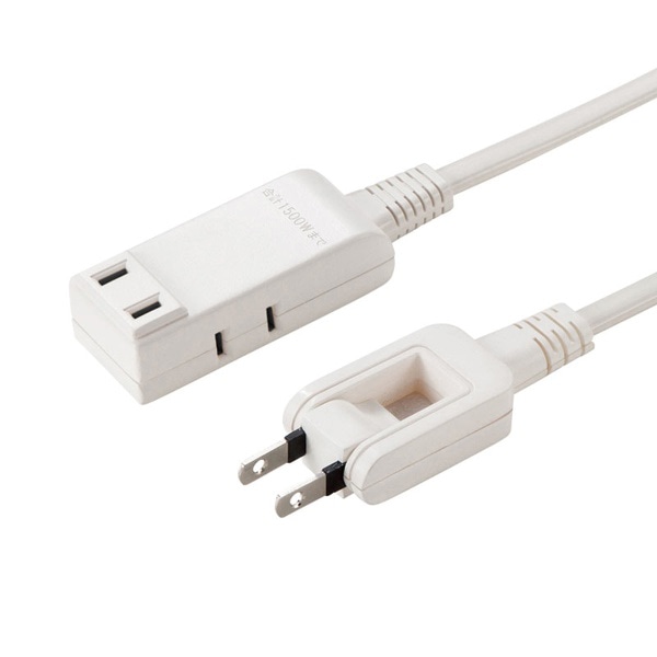 サンワサプライ マイクロタップ 収納式スイングプラグ 3個口 1m ホワイト TAP-M71W 1個（ご注文単位1個）【直送品】