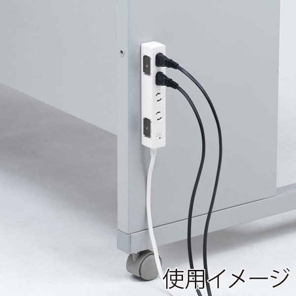 サンワサプライ 雷ガードタップ 抜け止めタイプ 2P・4個口・5m TAP-SPWMG24-5 1個（ご注文単位1個）【直送品】