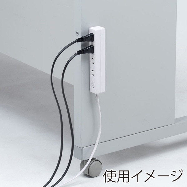 サンワサプライ 雷ガードタップ 抜け止めタイプ 2P・4個口・5m TAP-SPWMG24-5 1個（ご注文単位1個）【直送品】