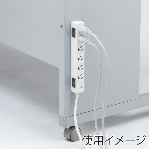 サンワサプライ 雷ガードタップ 抜け止めタイプ 3P・6個口・5m TAP-SPWMG36-5 1個(ご注文単位1個)【直送品】