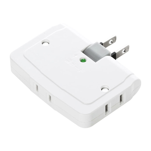 サンワサプライ 雷ガードタップ 2Pスイングプラグ 2P・3個口 TAP-SP223 1個（ご注文単位1個）【直送品】