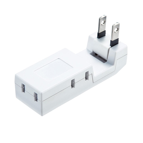 サンワサプライ 雷ガードタップ 2P 4個口 収納式スイングプラグ TAP-SP225 1個（ご注文単位1個）【直送品】