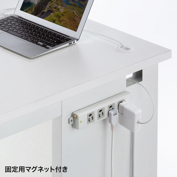 サンワサプライ 工事物件タップ 抜け止めタイプ 3P 4個口 1m グレー TAP-KS4-1 1個（ご注文単位1個）【直送品】