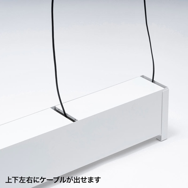 サンワサプライ ケーブル&タップ収納ボックス ホワイト CB-BOXS9W 1個（ご注文単位1個）【直送品】