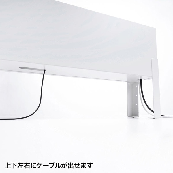 サンワサプライ ケーブル&タップ収納ボックス ホワイト CB-BOXS9W 1個（ご注文単位1個）【直送品】