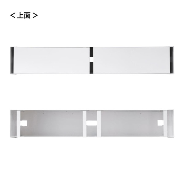 サンワサプライ ケーブル&タップ収納ボックス ホワイト CB-BOXS9W 1個（ご注文単位1個）【直送品】