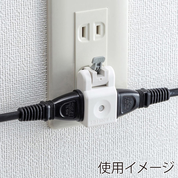 サンワサプライ 楽抜けマイクロタップ 2P 2個口 TAP-B56W 1個(ご注文単位1個)【直送品】