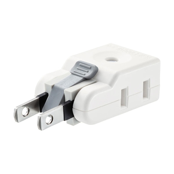 サンワサプライ 楽抜けマイクロタップ 2P 2個口 TAP-B56W 1個(ご注文単位1個)【直送品】