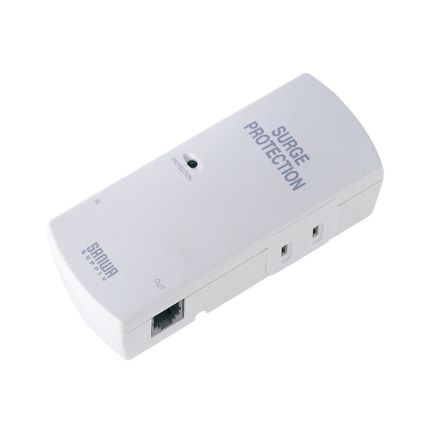 サンワサプライ 高性能雷ガードタップ 2P・2個口 TAP-SP310TEL 1個(ご注文単位1個)【直送品】