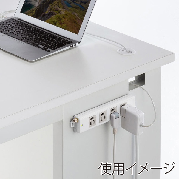 サンワサプライ 抜け止めタップ 3P 4個口 3m TAP-5431MGN2-3 1個（ご注文単位1個）【直送品】
