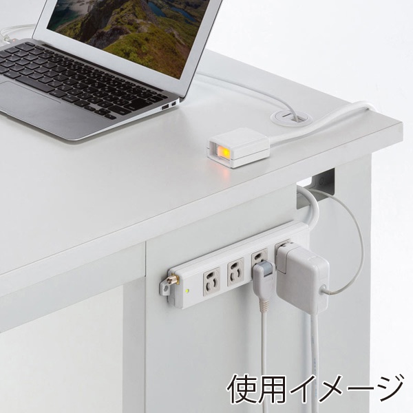 サンワサプライ 抜け止めタップ 3P 4個口 3m 手元スイッチ付き TAP-5433MGN2-3 1個（ご注文単位1個）【直送品】