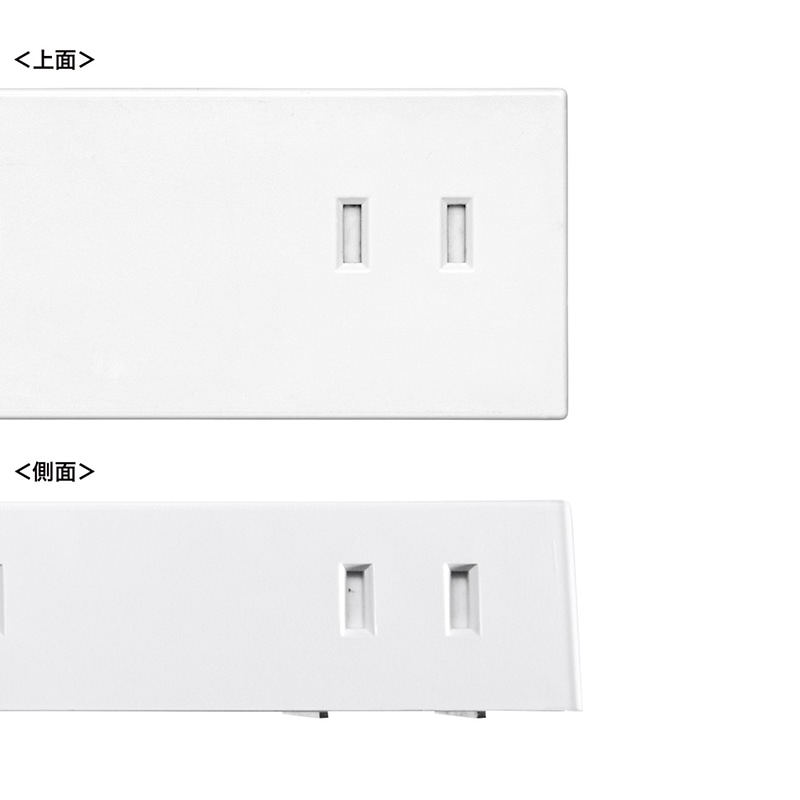 サンワサプライ 電源タップ　強力ネオジムマグネット付き 2P　10個口　3m TAP-2210-3W　ホワイト 1個（ご注文単位1個）【直送品】