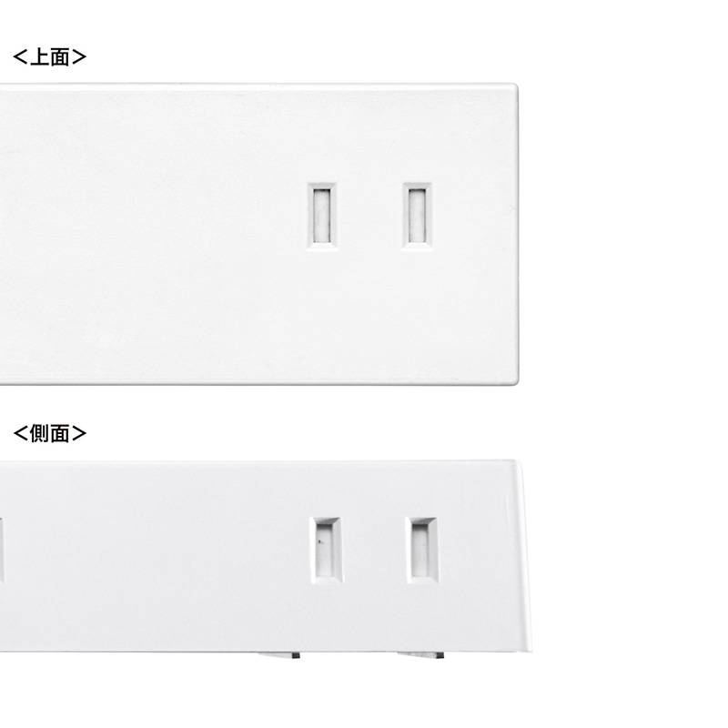 サンワサプライ 電源タップ 強力ネオジムマグネット付き 2P 10個口 5m TAP-2210-5W ホワイト 1個(ご注文単位1個)【直送品】