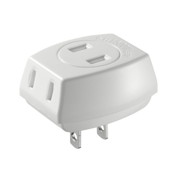 サンワサプライ トリプルタップ 2P 3個口 ホワイト TAP-AC3WN2 1個(ご注文単位1個)【直送品】