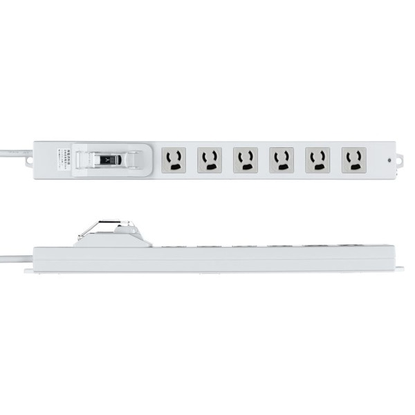 サンワサプライ 漏電ブレーカータップ 3P 6個口 1m TAP-BR36LN-1 1個（ご注文単位1個）【直送品】