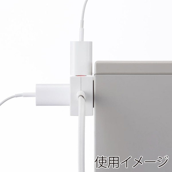 サンワサプライ 雷ガードタップ 10個口・1m・ホワイト TAP-SP2110N-1W 1個（ご注文単位1個）【直送品】