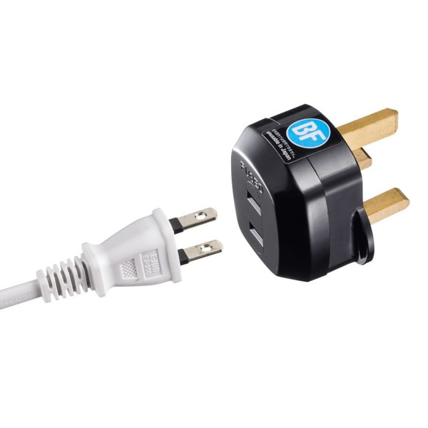 サンワサプライ 海外用プラグ変換アダプタ BFタイプ TR-AD20 1個（ご注文単位1個）【直送品】