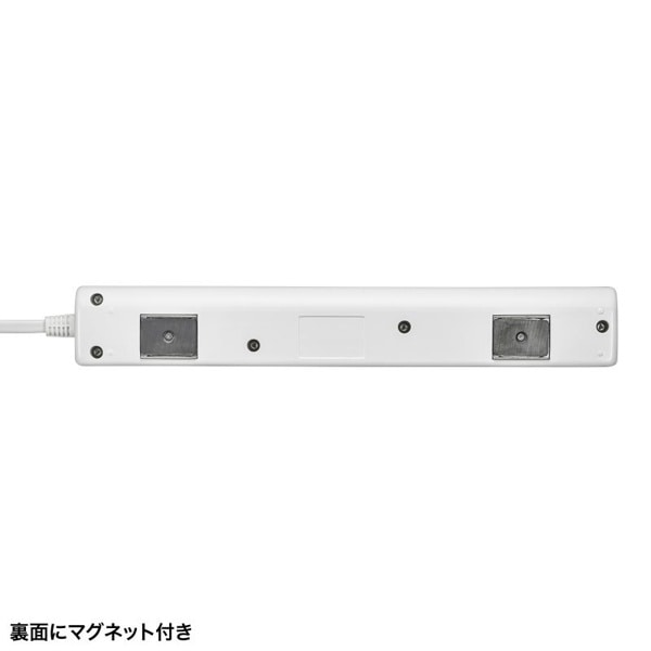 サンワサプライ 節電タップ 2P 4個口 1m ホワイト TAP-B107UC-1W 1個（ご注文単位1個）【直送品】