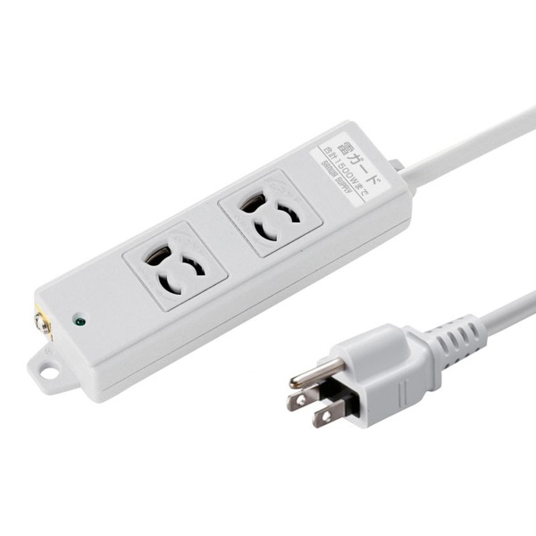 サンワサプライ 工事物件雷ガードタップ 抜け止めタイプ 3P 2個口 3m TAP-K2SP-3 1個（ご注文単位1個）【直送品】