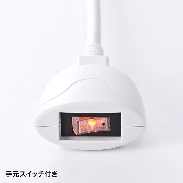 サンワサプライ 雷ガード電源タップ 一括集中スイッチ付き 3P・8個口・2.5m TAP-SP307 1個（ご注文単位1個）【直送品】