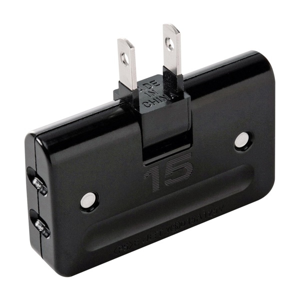 サンワサプライ 平トリプルタップ 2P 3個口 ブラック TAP-AC5BKN 1個（ご注文単位1個）【直送品】