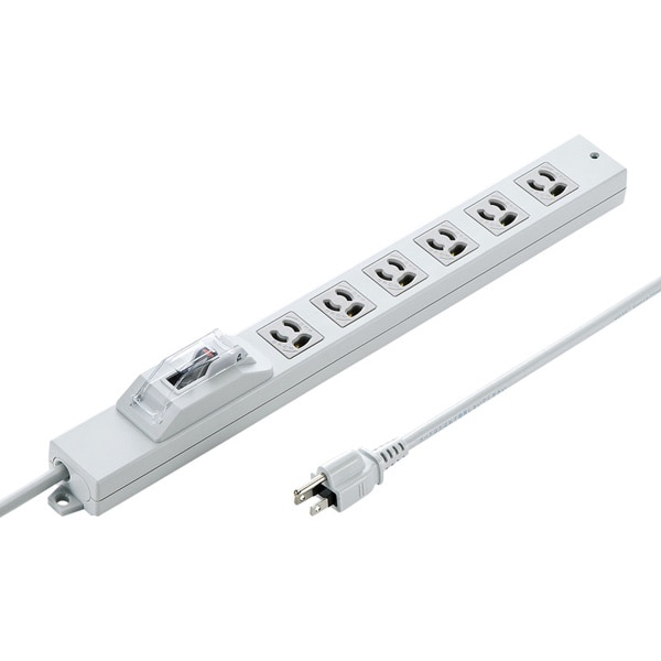 サンワサプライ 安全ブレーカータップ オフィス・工場用 3P 6個口 5m TAP-BR36A-5 1個（ご注文単位1個）【直送品】