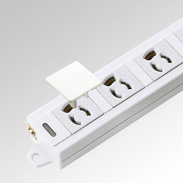 サンワサプライ コンセント安全キャップ 抜け止め用 3P用 100個入 ホワイト TAP-CAP3P100L 1個（ご注文単位1個）【直送品】